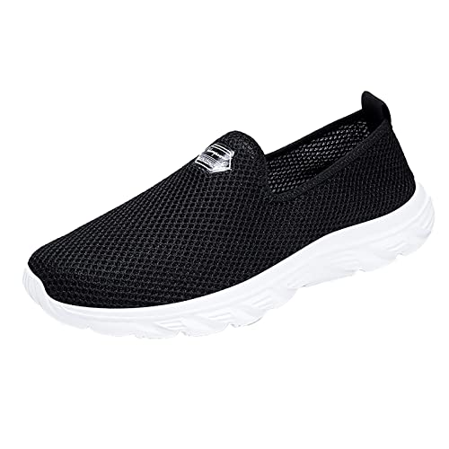 YANFJHV Turnschuhe Herren Freizeit Atmungsaktiv Sportschuhe Leicht Laufschuhe Non-Slip Joggingschuhe Slip-On Walkingschuhe rutschfest Freizeitschuhe Extra Weit Strandschuhe Minimalistische Sneaker von YANFJHV