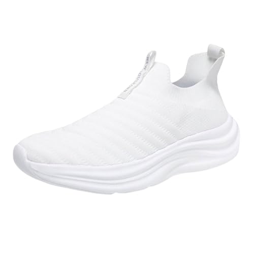 YANFJHV Turnschuhe Herren Weiß, Weichen Sohle Sportschuhe Mesh Leicht Laufschuhe Slip-On Freizeitschuhe Plateau Walkingschuhe rutschfest Wanderschuhe Schlüpfen Wanderschuhe Atmungsaktiv Sneaker YANFJHV Turnschuhe Herren Weiß, Weichen Sohle Sportschuhe Mesh Leicht Laufschuhe Slip-On Freizeitschuhe Plateau Walkingschuhe rutschfest Wanderschuhe Schlüpfen Wanderschuhe Atmungsaktiv Sneaker von YANFJHV