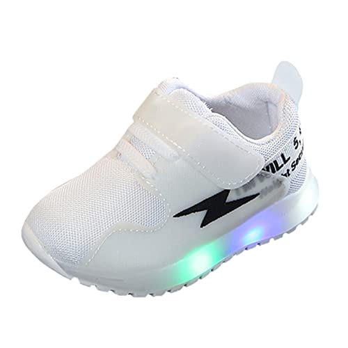 YANFJHV Turnschuhe Jungen 29 Klettverschluss, Sportschuhe Flache Schuhe Outdoor Mädchen Laufschuhe Freizeitschuhe Atmungsaktiv rutschfest Walkingschuhe Sneakers Bequeme TurnschläPpchen von YANFJHV