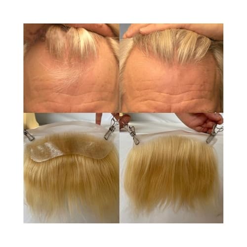 Toupet für Männer Herren-Toupet mit Stirnhaaransatz Nr. 613, blond, europäische Haarersatzsysteme, HD, unsichtbarer Spitzenhaaransatz, Spitzenfronthaut, PU-Rückseite, Männerhaarteile Haarteile für Her von YANG11FAN