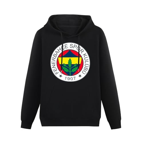 YANGDUJUN Fenerbahce Mens Hoodies Casual Cotton Unisex Black Sweatshirts XL von YANGDUJUN