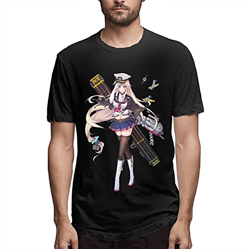 Azur Lane Men's T-Shirt Fashion Short Sleeve Black T-Shirts & Hemden(X-Large) von YANGGUOC