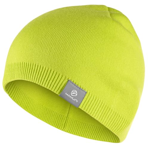 YANIKY Strickmütze Damen Thermo Winter Mütze Herren Beanie Mütze Weich Sportmütze Atmungsaktiv Wintermütze für Herren und Damen (Grün) von YANIKY