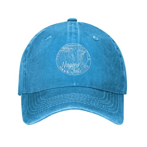 YANIUIE Ball Cap Wandern Baseballmütze für Damen Mann Niagara Falls Retro Trucker Caps von YANIUIE