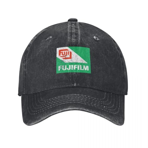 YANIUIE Fujifilm Retro Logo Mode Baseballkappe Spitzkappe Herrenhut Damen Mütze Sommer Frau Hut Geschenk von YANIUIE