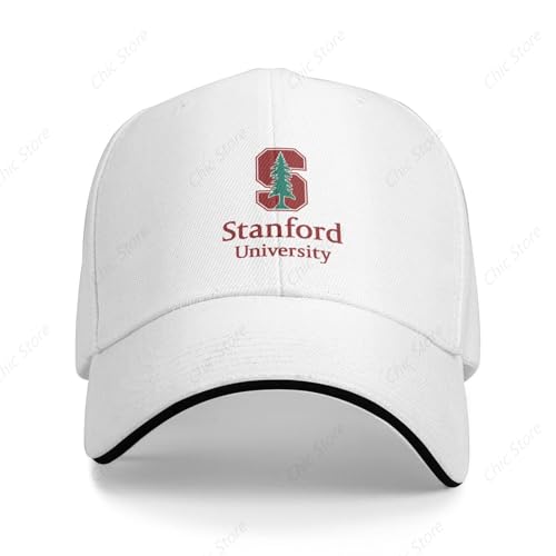 YANIUIE Stanford University Sandwich Cap Unisex Classic Baseball Capunisex Verstellbare Kassette Papa Trucker Hut für Männer Frauen von YANIUIE