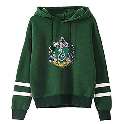 YANNI 3D Prints Slytherin Pullover Hoody,Unisex Cosplay Hoodie Sweatshirt,Jumper Für Frühling Und Herbst-Grün 3XL von YANNI