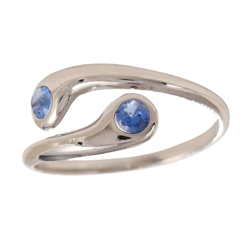 YANQSHM Ringe Frauen, Exquisiter Kristallring mit Rund Geschliffenem Edelstein Auffällige Farbe Zirkonia Fidget Band Verstellbar Ewigkeits Verlobungsband Balance Schmuck Geschenk für Frauen und M YANQSHM Ringe Frauen, Exquisiter Kristallring mit Rund Geschliffenem Edelstein Auffällige Farbe Zirkonia Fidget Band Verstellbar Ewigkeits Verlobungsband Balance Schmuck Geschenk für Frauen und M von YANQSHM