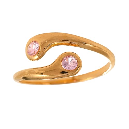 YANQSHM Ringe Männer, Exquisiter Kristallring mit Rund Geschliffenem Edelstein Auffällige Farbe Zirkonia Fidget Band Verstellbar Ewigkeits Verlobungsband Balance Schmuck Geschenk für Frauen und M YANQSHM Ringe Männer, Exquisiter Kristallring mit Rund Geschliffenem Edelstein Auffällige Farbe Zirkonia Fidget Band Verstellbar Ewigkeits Verlobungsband Balance Schmuck Geschenk für Frauen und M von YANQSHM
