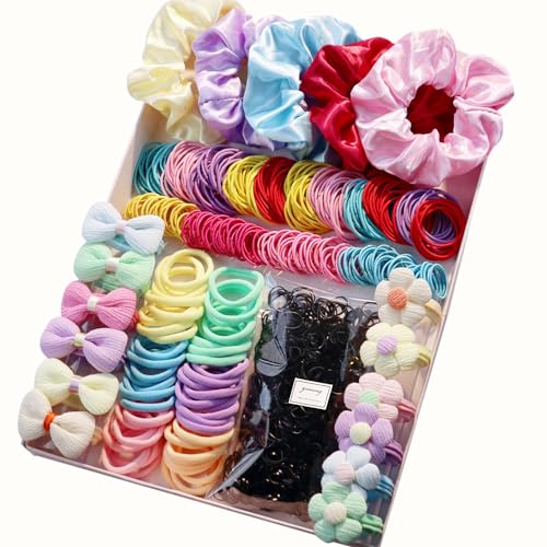 Haar-Zubehör-Set für Damen, elastisches Pferdeschwanz-Halter, Gummiband für dickes Haar und dünnes Haar, modische Haargummis (1217 Stück (Farbe)) von YANRONG