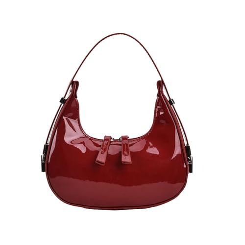 YANROSE Cherry red purse Womens Crescent Bag Retro Y2k Hobo Handtaschen Umhängetasche Geldbörse für Damen, rot, Einheitsgröße von YANROSE