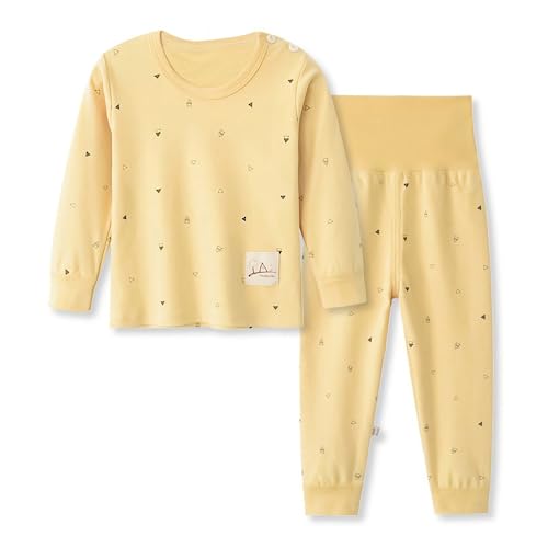 YANWANG 100% Baumwolle Baby Kinder Schlafanzüge Jungen Mädchen Pyjamas Set Langarm Nachtwäsche(Tag50/6-12 Monate,Muster 10) von YANWANG