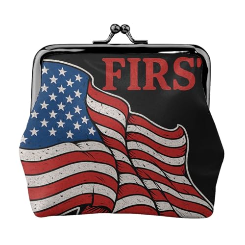 America First Print Einzigartige und stilvolle Geldbörse mit wasserdichtem Kussverschluss für Münzen America First Print Einzigartige und stilvolle Geldbörse mit wasserdichtem Kussverschluss für Münzen von YANYU