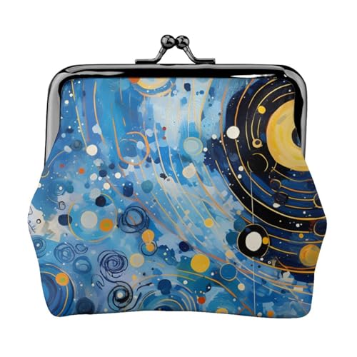 Bunte Retro-Geldbörse mit abstraktem Druck, stilvolle einzigartige Münzbörse, niedliche Mini-Geldbörse mit Kussschloss, wasserdicht für Münzen Bunte Retro-Geldbörse mit abstraktem Druck, stilvolle einzigartige Münzbörse, niedliche Mini-Geldbörse mit Kussschloss, wasserdicht für Münzen von YANYU