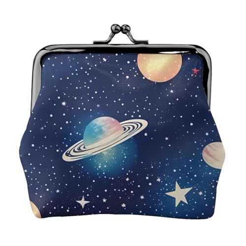 Einzigartige Sternenhimmel Space Print Geldbörse Schöne Kussverschluss Geldbörse Wasserdicht Münzbörse von YANYU