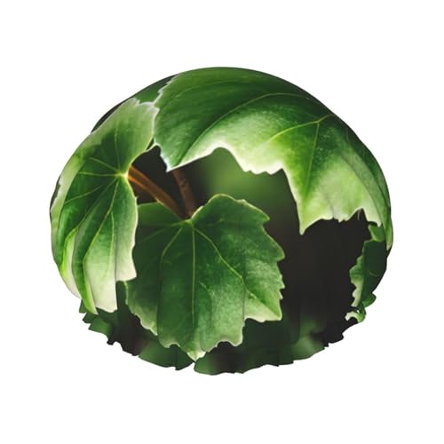 Ivy Blossoms Tree Print Große Größe Wasserdichte Duschhaube für Damen und Herren Wiederverwendbar Leicht Weiche Mütze von YANYU