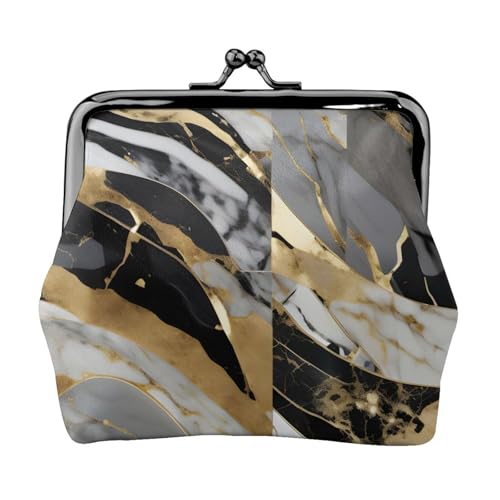 Luxus Marmor Muster Geldbörse Elegant und Einzigartig Schöne Kussverschluss Geldbörse Wasserdicht Münzbörse von YANYU