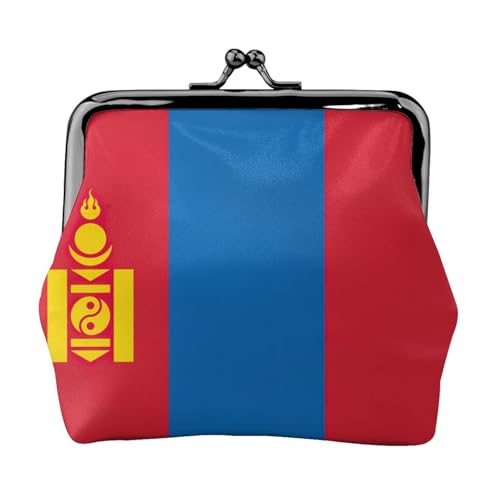 Mongolische Flagge, stilvoll, einzigartig, Münzgeldbörse, niedlich, Mini-Geldbörse mit Kussschloss, wasserdicht für Münzen Mongolische Flagge, stilvoll, einzigartig, Münzgeldbörse, niedlich, Mini-Geldbörse mit Kussschloss, wasserdicht für Münzen von YANYU