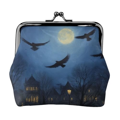 Night Sky Print Stilvolle einzigartige Münzgeldbörse niedliche Mini-Geldbörse mit Kussschloss wasserdicht für Münzen von YANYU