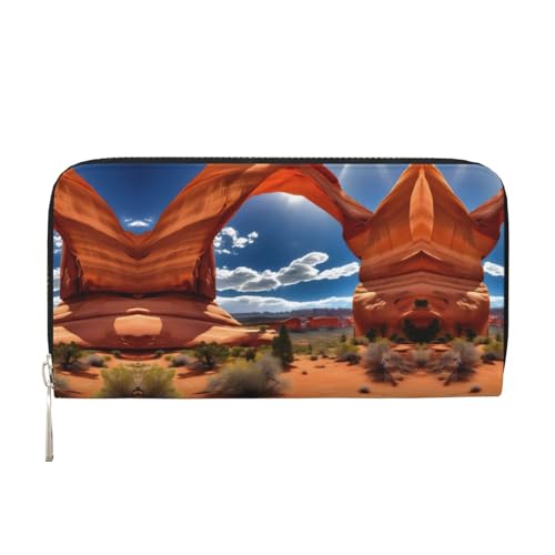 YANYU Arches National Park-Standard-Druck Leder Handgeldbörse Clutch für Damen, Freizeit und Reisen, für alle Anlässe, Schwarz, Einheitsgröße, Kunst YANYU Arches National Park-Standard-Druck Leder Handgeldbörse Clutch für Damen, Freizeit und Reisen, für alle Anlässe, Schwarz, Einheitsgröße, Kunst von YANYU