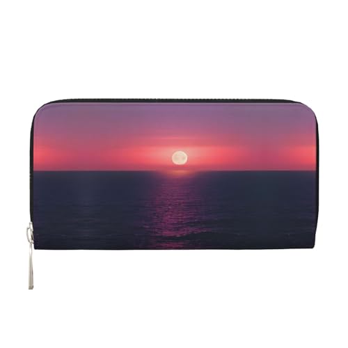 YANYU Bright Moon at Sea Hippie Print Leder Hand Geldbörse Clutch für Frauen Casual und Reisen Verwendung alle Gelegenheiten Geldbörse, Schwarz, Einheitsgröße, Kunst YANYU Bright Moon at Sea Hippie Print Leder Hand Geldbörse Clutch für Frauen Casual und Reisen Verwendung alle Gelegenheiten Geldbörse, Schwarz, Einheitsgröße, Kunst von YANYU