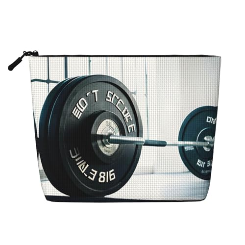YANYU Einlagige Make-up-Tasche für Gewichtheben, Sport, wasserdicht, Reise-Kosmetik-Organizer, große Kapazität, Schwarz, Einheitsgröße von YANYU
