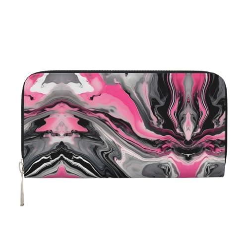 YANYU Geldbörse aus Leder, abstraktes Marmor-Grau, künstlerischer Druck, für Damen, Freizeit und Reisen, für alle Anlässe, Schwarz, Einheitsgröße, Kunst YANYU Geldbörse aus Leder, abstraktes Marmor-Grau, künstlerischer Druck, für Damen, Freizeit und Reisen, für alle Anlässe, Schwarz, Einheitsgröße, Kunst von YANYU