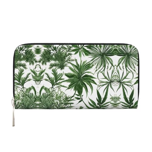 YANYU Geldbörse aus Leder mit Blumen- und Kräuterpflanzen-Druck, für Damen, Freizeit und Reisen, für alle Anlässe, Schwarz, Einheitsgröße, Kunst YANYU Geldbörse aus Leder mit Blumen- und Kräuterpflanzen-Druck, für Damen, Freizeit und Reisen, für alle Anlässe, Schwarz, Einheitsgröße, Kunst von YANYU