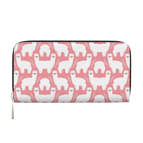 YANYU Geldbörse mit Alpaka-Llama-Druck, Leder, für Damen, Freizeit und Reisen, für alle Anlässe, Schwarz, Einheitsgröße, Kunst YANYU Geldbörse mit Alpaka-Llama-Druck, Leder, für Damen, Freizeit und Reisen, für alle Anlässe, Schwarz, Einheitsgröße, Kunst von YANYU