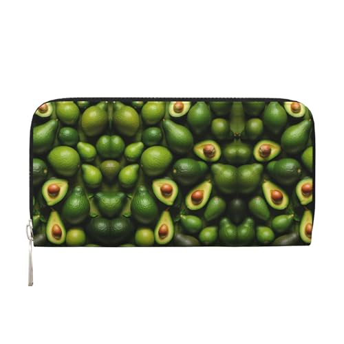 YANYU Geldbörse mit Avocado-Muster, Leder, Handbrieftasche, Clutch für Damen, Freizeit und Reisen, für alle Anlässe, Schwarz, Einheitsgröße, Kunst YANYU Geldbörse mit Avocado-Muster, Leder, Handbrieftasche, Clutch für Damen, Freizeit und Reisen, für alle Anlässe, Schwarz, Einheitsgröße, Kunst von YANYU