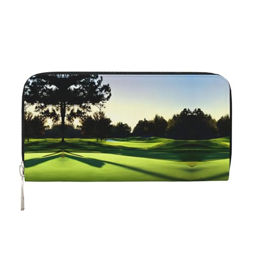 YANYU Geldbörse mit Golfplatz-Druck, Leder, für Damen, Freizeit und Reisen, für alle Anlässe, Schwarz, Einheitsgröße, Kunst YANYU Geldbörse mit Golfplatz-Druck, Leder, für Damen, Freizeit und Reisen, für alle Anlässe, Schwarz, Einheitsgröße, Kunst von YANYU