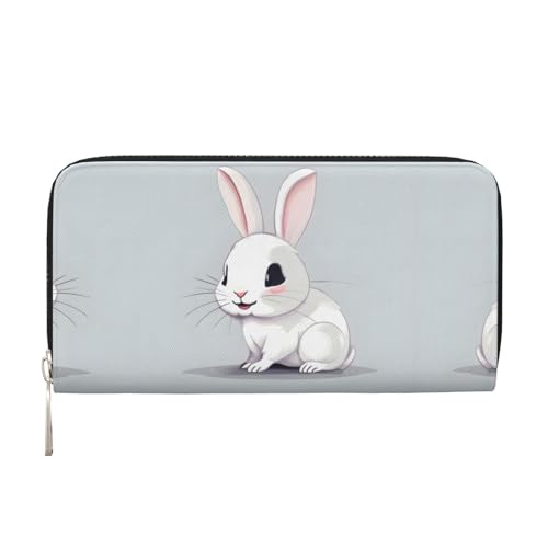 YANYU Geldbörse mit niedlichem Hasen-Druck, Leder, für Damen, Freizeit und Reisen, für alle Anlässe, Schwarz, Einheitsgröße, Kunst YANYU Geldbörse mit niedlichem Hasen-Druck, Leder, für Damen, Freizeit und Reisen, für alle Anlässe, Schwarz, Einheitsgröße, Kunst von YANYU