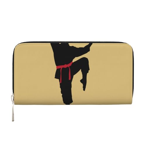 YANYU Karate Herren-Geldbörse aus Leder mit Aufdruck, Clutch, für Freizeit und Reisen, für alle Anlässe, Schwarz, Einheitsgröße, Kunst YANYU Karate Herren-Geldbörse aus Leder mit Aufdruck, Clutch, für Freizeit und Reisen, für alle Anlässe, Schwarz, Einheitsgröße, Kunst von YANYU