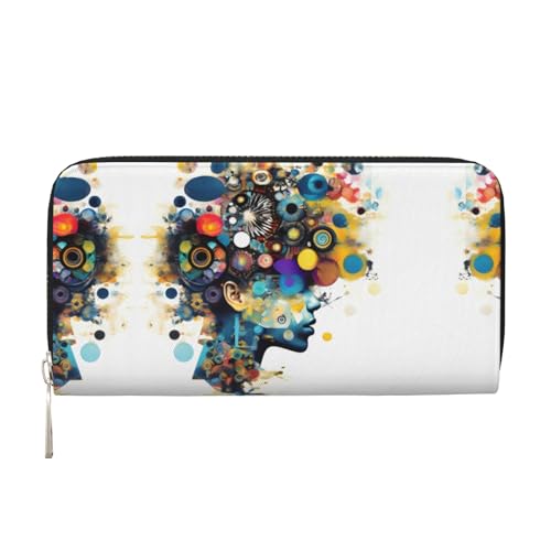 YANYU Künstliche Intelligenz, Gehirndruck, Leder-Handgeldbörse, Clutch für Damen, Freizeit und Reisen, für alle Anlässe, Schwarz, Einheitsgröße, Kunst YANYU Künstliche Intelligenz, Gehirndruck, Leder-Handgeldbörse, Clutch für Damen, Freizeit und Reisen, für alle Anlässe, Schwarz, Einheitsgröße, Kunst von YANYU