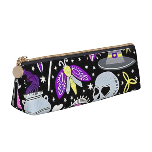 YANYU Magic Witch Witchcraft Bohemian Drawing Print Functional Pencil Case Large Capacity 8.3 x 2.2 x 2.4in Triangle Pouch with Zipper von YANYU
