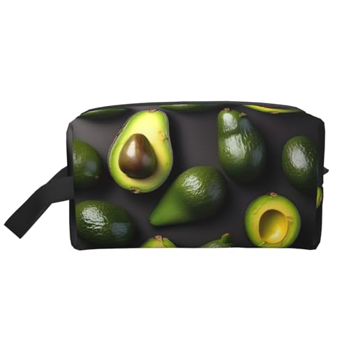 YANYU Reise-Kulturbeutel mit Avocado-Obstmuster, mit Reißverschluss, Aufbewahrungstaschen mit Griffen, tragbarer Kosmetik-Organizer, Weiss/opulenter Garten, Einheitsgröße von YANYU