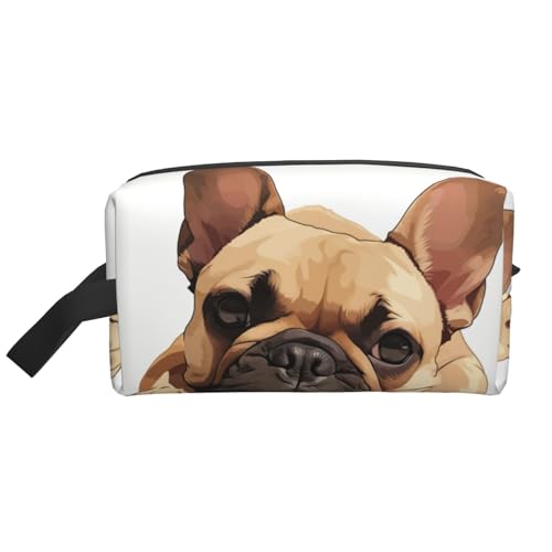 YANYU Reise-Kulturbeutel mit Reißverschluss, Aufbewahrungstaschen mit Griffen, tragbarer Kosmetik-Organizer, Weiss/opulenter Garten, Einheitsgröße von YANYU