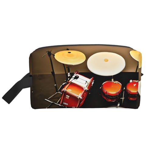 YANYU Reise-Kulturbeutel mit Reißverschluss, mit Griffen, tragbarer Kosmetik-Organizer, Weiss/opulenter Garten, Einheitsgröße von YANYU