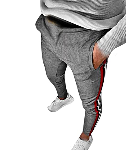 YAODAMAI Herren Anzughose mit Karomuster Lässige Mode Skinny Pants Business Golf Formelle Hosen von YAODAMAI