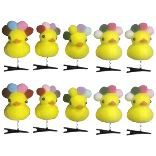 10 Stück Entenschnabel Clip Cartoon Lustige Kinder Haarnadel Haarspangen Mode DIY Ente Haarnadel Einzigartige Legierung Clip Niedliche Haarnadel von YAOGUI