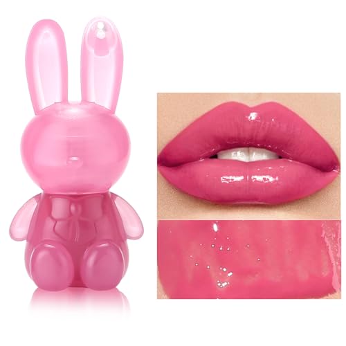 6 Farben Feuchtigkeitsspendende Lipglasurkaninchen Flüssige Lippenstift Nahrhafte Lipgloss Make Up Versorgung Für Frauen Und Mädchen von YAOGUI