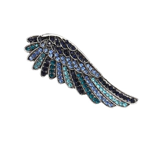 Elegant Vintage Inspirierte Angel Wing Schmucknadel Mit Funkelnden Kristallstilvollen Strassstichen Broschen Kleidungszubehör Vintage Angel Wing Brosche Brosche von YAOGUI