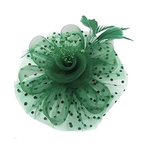 Gefiederter Kopfschmuck für Damen, Netzhut, Haarband, Stirnband, Hochzeitszubehör, gefiedertes Stirnband, Hut, Party-Haarteil Gefiederter Kopfschmuck für Damen, Netzhut, Haarband, Stirnband, Hochzeitszubehör, gefiedertes Stirnband, Hut, Party-Haarteil von YAOGUI