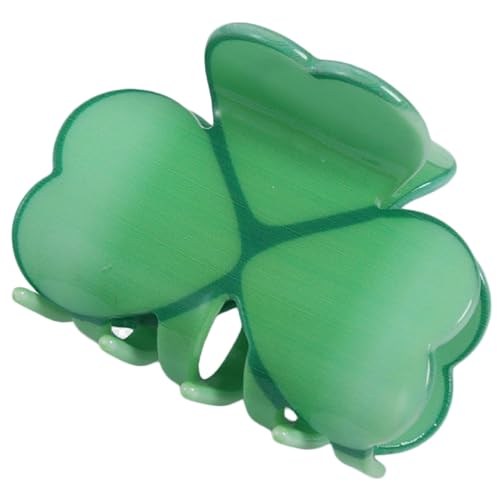 Haarklammer mit grünem Kleeblatt für Frauen und Mädchen, Haarstyling-Zubehör für dünnes Haar, französischer Kiefer, Haarklammer für Festivals von YAOGUI