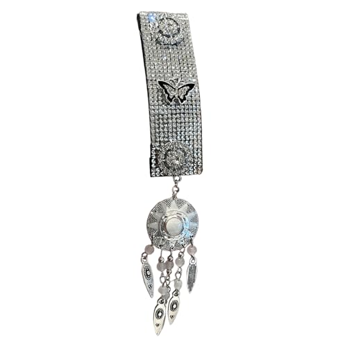 Haarspange mit Strasssteinen im Vintage-Stil mit eleganten Quasten, kreative seitliche Haarspangen für ethnische kulturelle Anlässe und den täglichen Gebrauch Haarspange mit Strasssteinen im Vintage-Stil mit eleganten Quasten, kreative seitliche Haarspangen für ethnische kulturelle Anlässe und den täglichen Gebrauch von YAOGUI