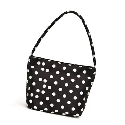 Leichte Umhängetasche Oxford Tuch Unterarmtasche mit einzigartigem Muster Achsel Geldbörse Casual Handtasche für den täglichen Gebrauch, Schwarz #Hanger von YAOGUI