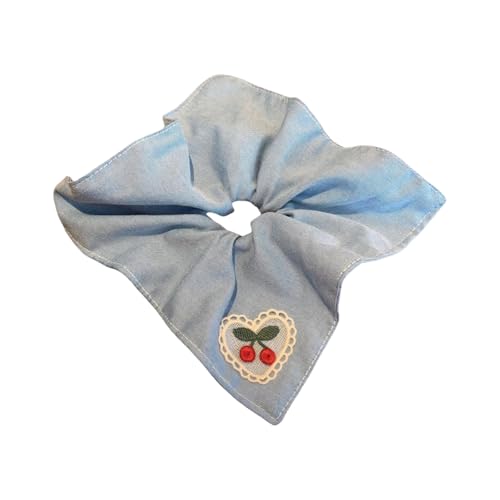 Mode Blaue Kirschen Haarkrawatte Eleganter Kopfschmuck Mit Komfort Und Stilen Für Moderne Frauen von YAOGUI