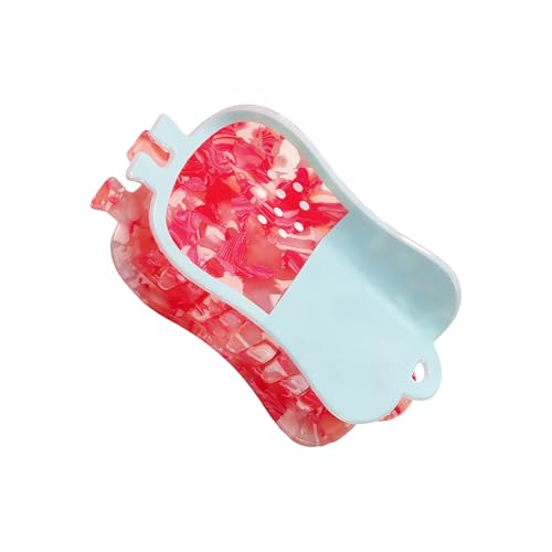 Modische herzinspirierte Haarspange, starker Griff, Klauen-Design, PVC-Haarnadeln, Haar-Accessoires, Pferdeschwanz-Halter für Frauen, kreative Haarklammer für Frauen von YAOGUI