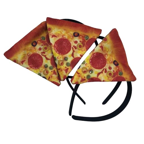 Pizza Stirnband Lustig Halloween Stirnband Persönlichkeit Karneval Party Ostern Weihnachten Unisex Stirnband Erwachsene Haarband Pizza Stirnbänder Für Frauen Pizza Stirnband Kinder Pizza Stirnband von YAOGUI