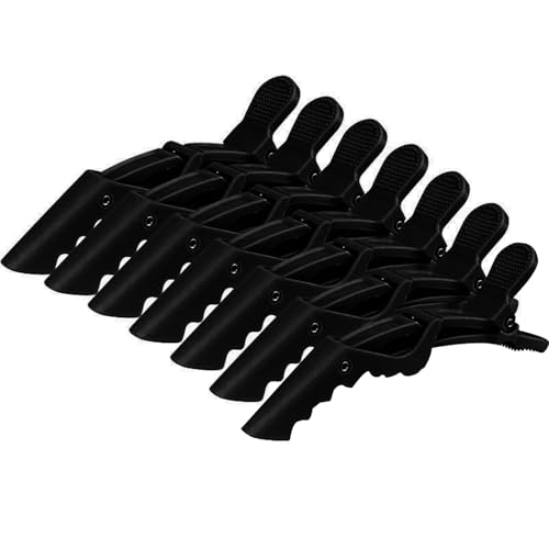 Professionelle Haarspangen für Damen, neutrales Doppelscharnier-Design für Salon-Styling, 7 Stück Professionelle Haarspangen für Damen, neutrales Doppelscharnier-Design für Salon-Styling, 7 Stück von YAOGUI